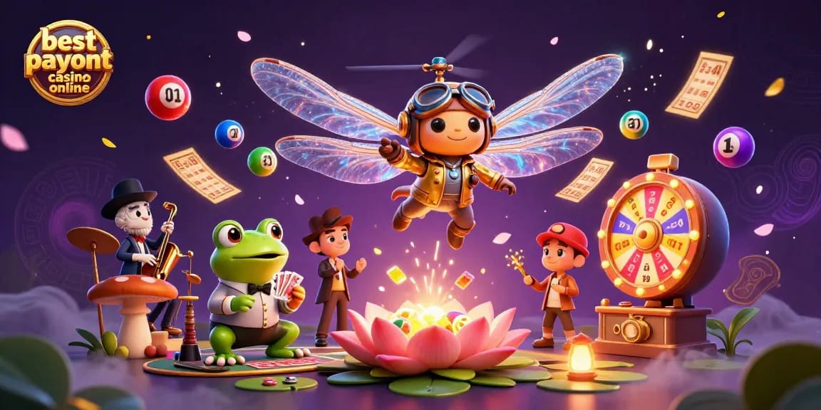 Engage in thrilling gameplay at the best payout casino online with vibrant characters and dynamic lottery elements.
